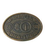 Vintage U.S. Divers Aqua-Lung Solid Brass Belt Buckle 26 Years Santa Ana CA Scub - $35.10