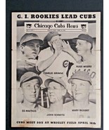 Chicago Cubs News April 1946 Baseball Team Newsletter Paper Mailer Vol 1... - £7.47 GBP