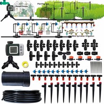 162Ft Drip Irrigation System Kit 5/16“Id And 1/4 Inche Pipe Automatic Wa... - $60.99