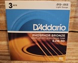 D&#39;Addario EJ16-3D Phosphor Bronze Light Acoustic Guitar Strings 3 Sets EJ16 - $19.31