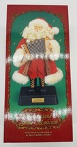 NIB 1999 Christmas Fantasy Wonderland Santa Musician Santa Accordion Plays Music - £72.88 GBP