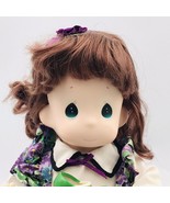 1995 Precious Moments Garden of Friends Violet 12&quot; Doll w/Stand February... - £9.58 GBP