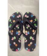 Coach Clementine Rubber Multi Stripe Flip Flops Women&#39;s Size 6 Azure Bla... - $632.86 MXN