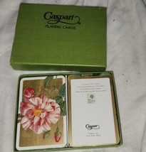 Vintage Les Roses Caspari Playing Cards Set PC96 Royal Horticultural Society - £12.77 GBP