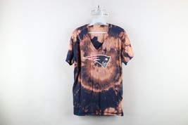 Retro Womens Large Distressed Acid Wash New England Patriots Football T-... - $33.99 CAD