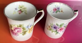 2 Royal Heritage Bone China Tea Coffee Cup Roses Floral  England Gold Trim - £15.99 GBP