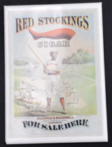 2014 George Wright Red Stockings Cigar Poster 1874 Magnet Robert Edward ... - £7.45 GBP