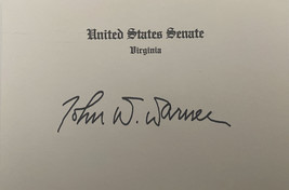 Virginia  Senator John Warner original signature - £19.65 GBP