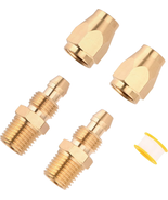 Air Hose Repair Kit, 2 Pack 1/4-Inch Solid Brass Reusable Hose Splicer R... - €7,72 EUR