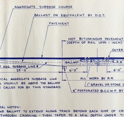 1974 Railroad Bangor Aroostook Track Install Low Highways Blueprint J18 ... - $84.36