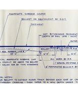 1974 Railroad Bangor Aroostook Track Install Low Highways Blueprint J18 ... - €72,38 EUR