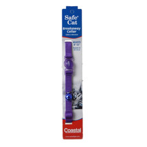 Safe Cat Adjustable Nylon Breakaway Collar Purple 1 count Safe Cat Adjustable Ny - £11.88 GBP
