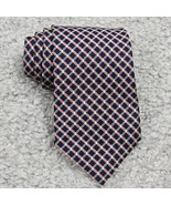 Brooks Brothers Makers Neck Tie Mens Blue Red Check Diamonds Silk Made i... - $29.65