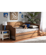 Ansa Walnut Brown Full Size Daybed w/Roll-Out Trundle Bed - $14,291.27 MXN