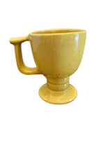 Vintage Frankoma Pottery MCM Yellow Footed Coffee Cups Mug C13 - £13.35 GBP