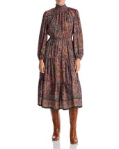 Kobi Halperin Women&#39;s Lena Paisley Midi Dress Multi Color XS B4HP - £87.68 GBP