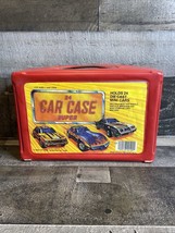 Vintage Tara Toy Corp 24 Mini Car Case Deluxe #20100 Red With 2 Insert Trays - £13.65 GBP
