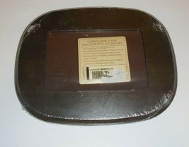 Longaberger WoodCrafts Lid For Holiday Memories Basket Dark Brown New Picture - $19.79