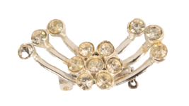 Vintage Rhinestone Pin 1.5 Inches Long Rollover Clasp - $168.30 MXN