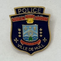 Ville De Hull Quebec Canada Police Dept Law Enforcement Enamel Lapel Hat Pin - £11.25 GBP