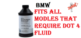 Genuine OEM BMW Brake Fluid DOT 4 Motor Vehicle 12 oz 832560 81-22-0-142... - $17.77
