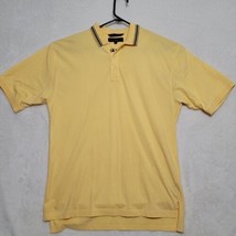 Tommy Hilfiger Mens Golf Shirt Size M Medium Yellow Short Sleeve Casual Polo - £13.55 GBP