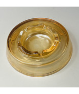 Vintage DUK-IT Iridescent Carnival Glass Round Ashtray 6 1/8&quot; Wide - £9.51 GBP