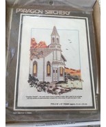 COUNTRY CHURCH Paragon Stitchery Crewel Embroidery Kit New Sealed Vintag... - $15.58