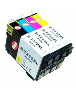 4 pack Black Cyan Yellow Magenta Epson 212XL 212 T212XL printer ink Cart... - £61.91 GBP