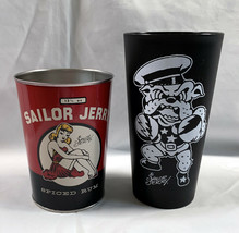 New Sailor Jerry Spiced Rum Plastic Party Cup &amp; Metal Pin Up Girl Cup - £19.51 GBP