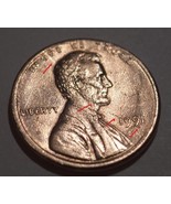 1991 Lincoln Penny NO MINT MARK - Offset Error with Crack Decapitating L... - $19.79