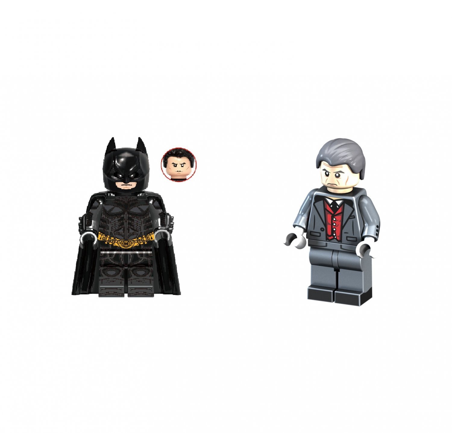 Alfred Pennyworth and Batman Minifigures Super Heroes Set