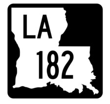 Louisiana State Highway 182 Sticker Decal R5892 Highway Route Sign - $1.45+
