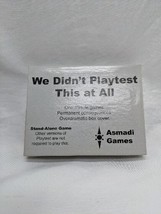 We Didn&#39;t Playtest This At All Legacies Asmadi Games Card Game Unwritten On - $11.58