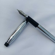 Cross  Fountain Pen Chrome Century With Stainless Steel Medium Nib - £121.68 GBP