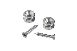 D&#39;Addario PWEP202 Guitar Strap Pin Button End Pin Chrome Pair - $16.99