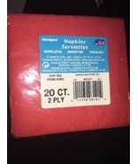 napkins serviettes 1ea pk of 20 ct red-Brand New-SHIPS N 24 HOURS - $12.12 CAD