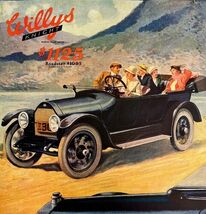 Willys Knight 1916 84B Overland Sedan Advertisement Automobilia Lithogra... - $84.59 CAD