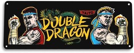 Double Dragon Classic Arcade Marquee Game Room Cave Wall Decor Metal Tin... - £7.93 GBP