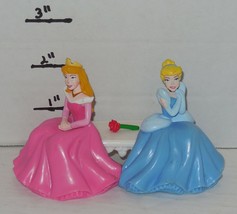 Disney Princess Aurora &amp; Cinderella PVC Figure Cake Topper - £7.61 GBP