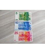 Netherlands beautiful set of vintage banknotes from the 60s & 70s, Holland - $39.50