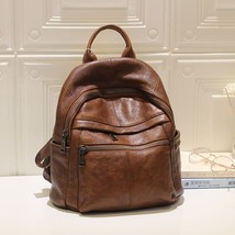Backpack Women Cow Leather Backpacks For Girls Genuine Leather School Bags Casua - £75.05 GBP