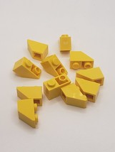 LEGO Parts Yellow Slope Inverted 45 2 x 1  # 3665  QTY 11  1645/17 - £2.73 GBP