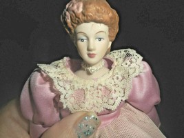 Victorian Style MIDWEST Doll Tree Topper Cardboard Porcelain Head and Hands - $18.04