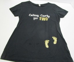 Ideal by Next Level Eating Candy For 2 Maternity Shirt BLACK - £8.53 GBP