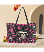 Pink Rebellion | Skull &amp; Spider Leather Tote | Free Ship - €36,17 EUR