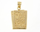 Playing cards Unisex Charm 14kt Yellow Gold 373512 - £153.46 GBP