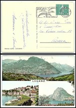 1961 Switzerland Postcard - Lugano To Rome, Italy, Slogan Cancel N8 - £2.36 GBP