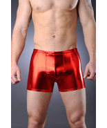 Thunderbox Chrome Metal Red Pouch Shorts Party Costume Dance S, M, L, XL - $42.13 CAD