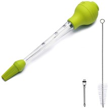 Silicone Cooking Brush Baking Roasting Grilling Baster with Marinade Needles for - £32.44 GBP